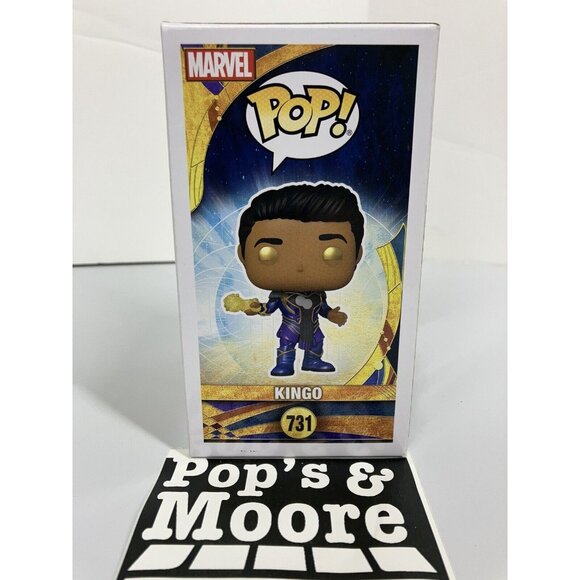 Funko Pop! Marvel Eternals: Kingo 731 Vinyl Figure With Box Damage - Picture 5 of 13